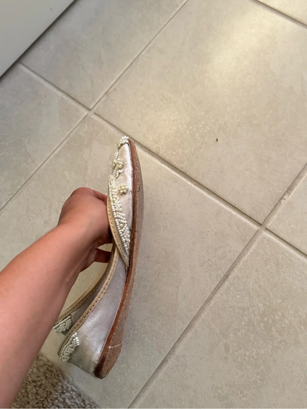 White Punjabi Jutti / Khussa - Flats